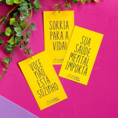 45 Cartões Setembro Amarelo com Frases VARIADAS