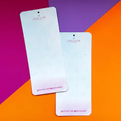 Cartela/Tag para Laços Modelo G 9x20cm