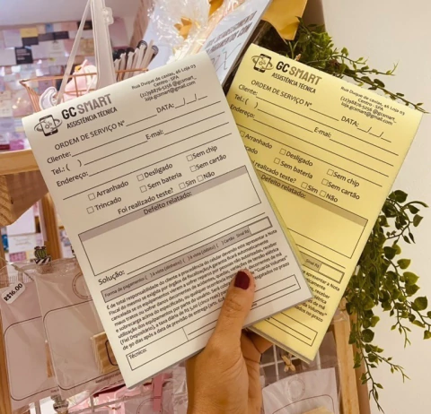 Bloco Autocopiativo 15x21cm Preto e Branco com 50 folhas