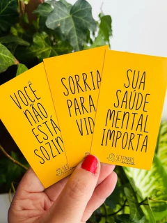 50 Tags Cartão "Você Não Está Sozinho", Lembrança Setembro Amarelo para Presentes - comprar online