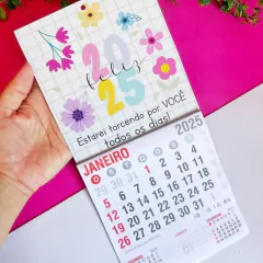 Calendário de Parede 2025 Folhinha
