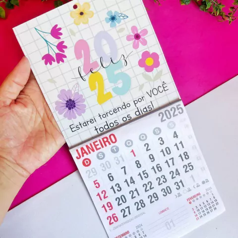 Calendário de Parede 2025 Folhinha