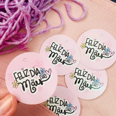 25 Tags Redonda Dia das Mães para Presente - comprar online