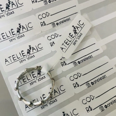 Etiquetas Personalizadas Para Joias e Óculos, Etiqueta para Óticas, Etiqueta para Bijuterias c/1000un - Personalizado - Mimi Design Criativo