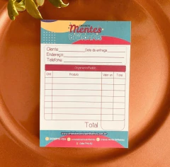 Bloco 10x15cm Colorido Personalizado com 100 Folhas