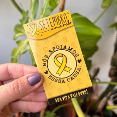 45 Cartões Frases Motivacionais Setembro Amarelo Papel Couchê 9x5cm na internet