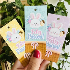 50 Tags de Páscoa Coelhinho para Presentes Amarela, Tags para embalagens - comprar online