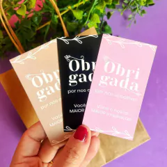 Cartões de Agradecimento para Clientes, Tags de Agradecimento