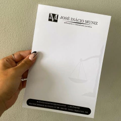 Bloco A4 Preto e Branco com 100 folhas