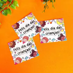50 Mini Tags Dia das Crianças, Tags para Presentes e Embalagens - comprar online