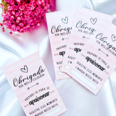 50 Cartões de Agradecimento ROSA para Clientes, Cartão de agradecimento, Cartão para encomendas - comprar online