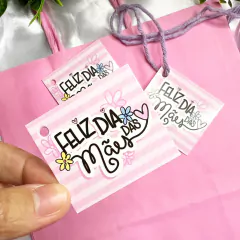 Mini Tags Dia das Mães - 25/50 Unidades