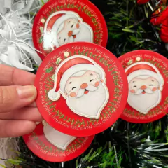 10 Tags de Natal Redondas 7cm - comprar online