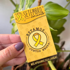 45 Cartões Frases Motivacionais Setembro Amarelo Papel Couchê 9x5cm - Mimi Design Criativo