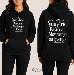 Moletom Canguru Personalizado — Preto na internet