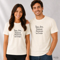 Camiseta Personalizada 100% Algodão - Estampa P