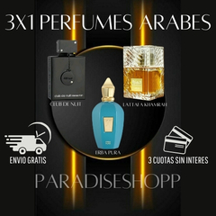 3x1 PERFUMES ERBA PURA- CLUB DE NUIT- LATTAFA KHAMRAH ¡IMPERDIBLE!