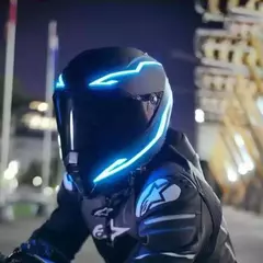Imagem do LED de Capacete