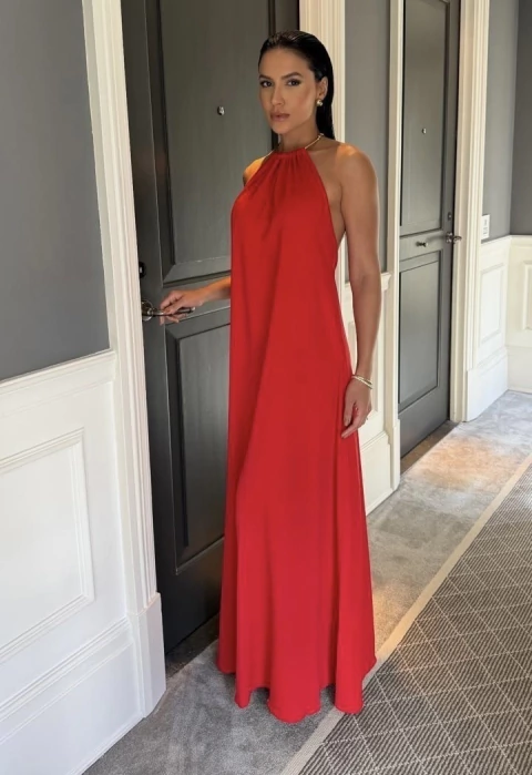 VESTIDO VERMELHO SOLANGE - CAROL DIAS - comprar online