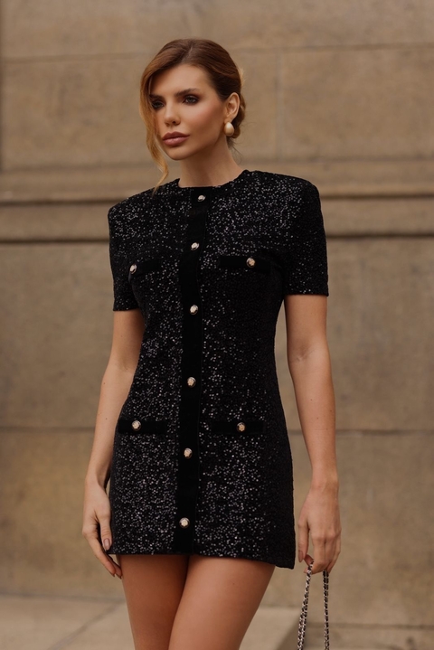 VESTIDO PRETO JULIA - CLOUDE - comprar online