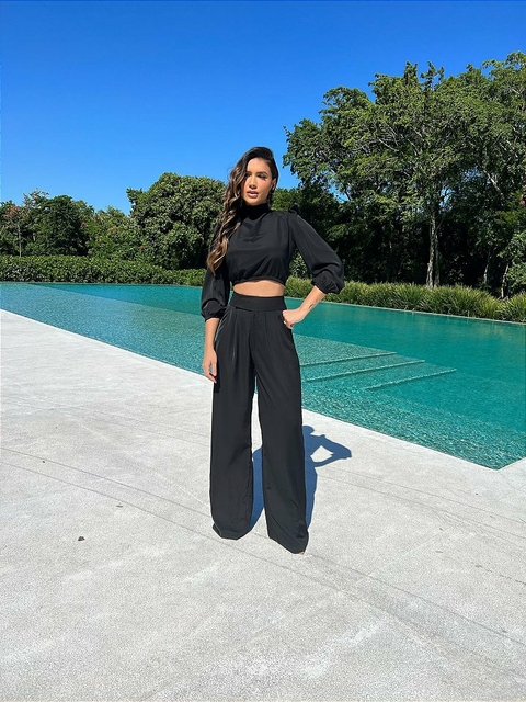 Conjunto preto eva - carol dias