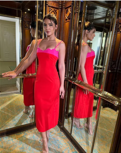 VESTIDO MIDI VERMELHO AMANDA - CAROL DIAS