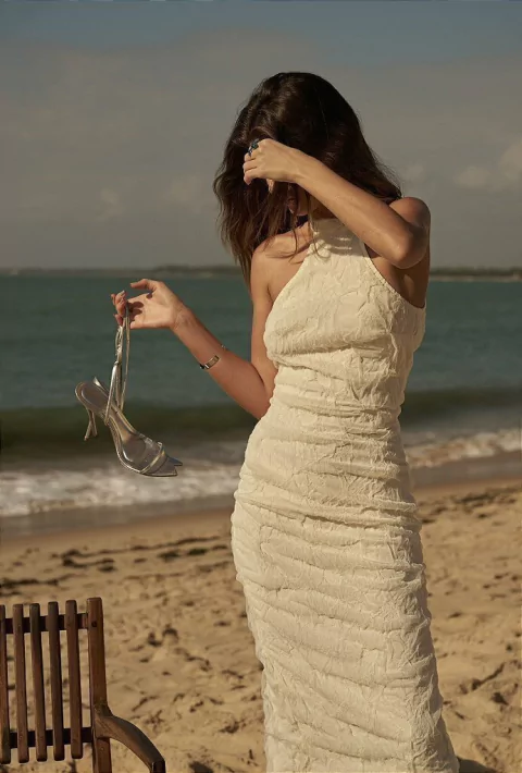VESTIDO MIDI LUMENA - LOUBUCCA