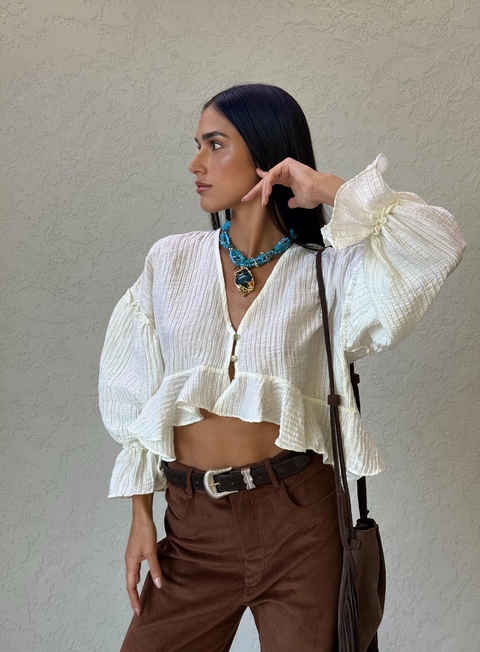 BLUSA BATA AREIA IVY - CLOUDE - comprar online