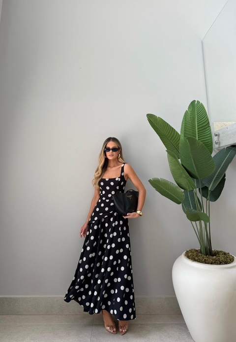 VESTIDO MIDI POA ZILU - CLOUDE