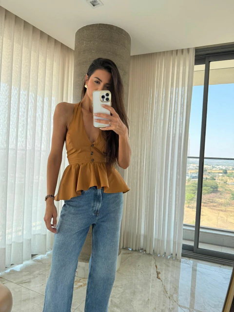 BLUSA MOSTARDA SUZANA - CLOUDE - comprar online