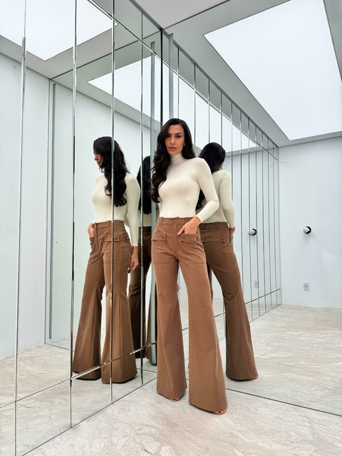 CALÇA MARROM FERNANDA - CLOUDE - comprar online