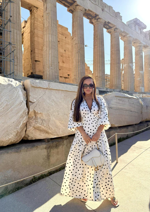 VESTIDO LONGO OFF WHITE POA MELISSA - AQUARELLA - comprar online