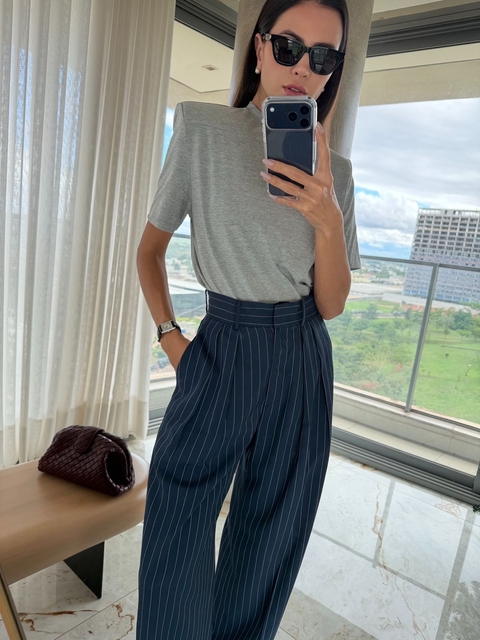 BLUSA T-SHIRT CINZA LUANDA - CLOUDE - comprar online