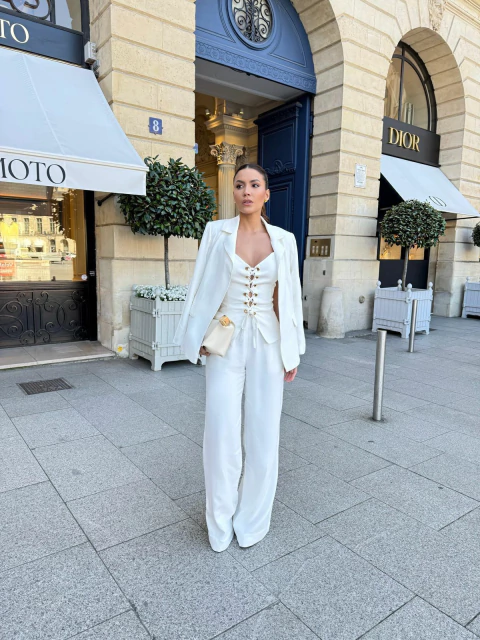 CONJUNTO OFF WHITE MAVIE - CAROL DIAS - comprar online