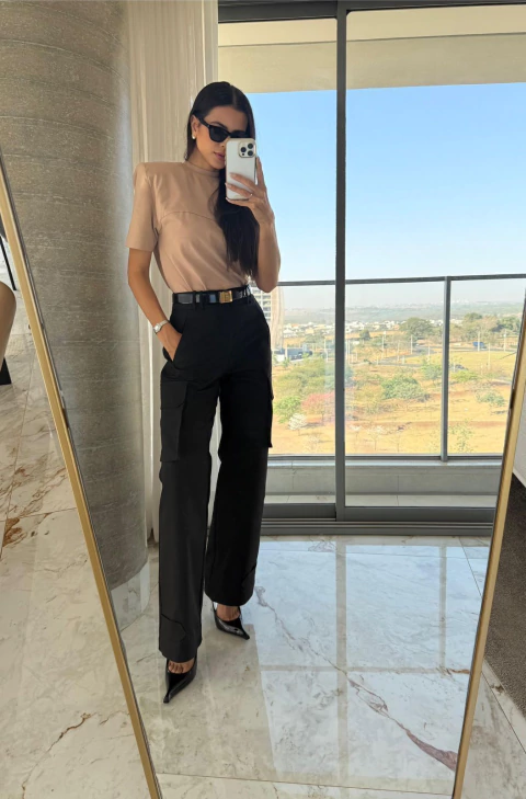 CALÇA PRETA RUBIA - CLOUDE - comprar online