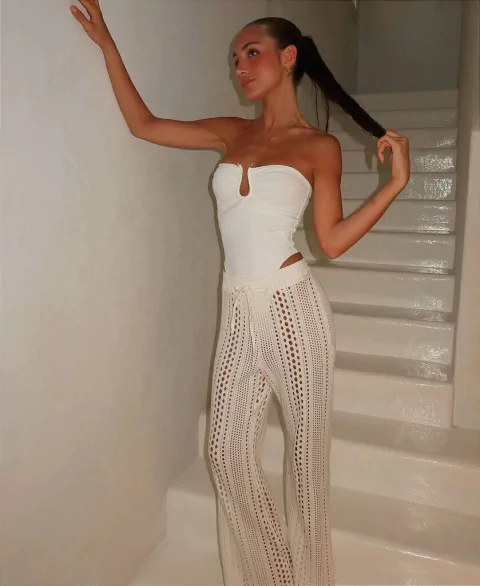 CALÇA OFF WHITE JAQUELINE - CLOUDE