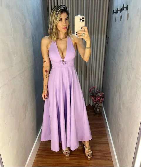 vestido midi monalisa - cloude