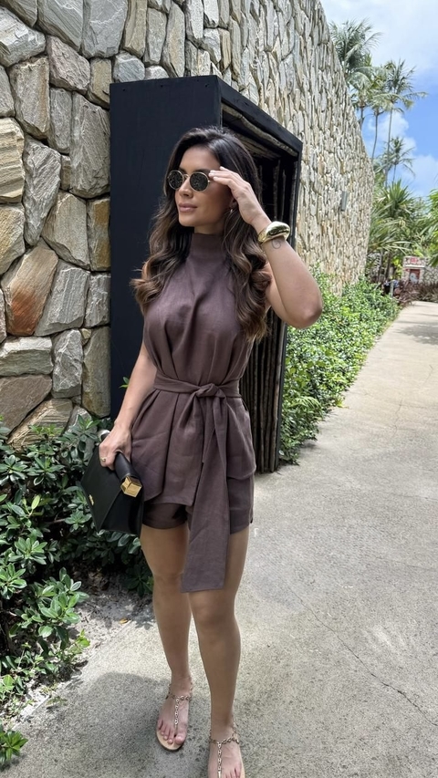 CONJUNTO MARROM CLARA - CAROL DIAS