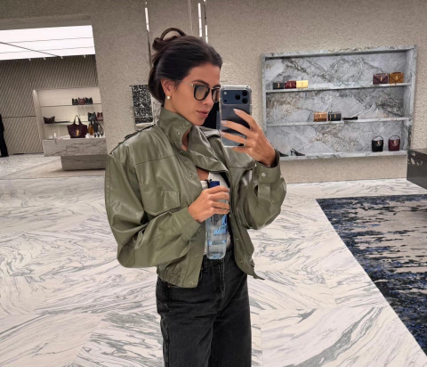 JAQUETA VERDE TALITA - CLOUDE - comprar online