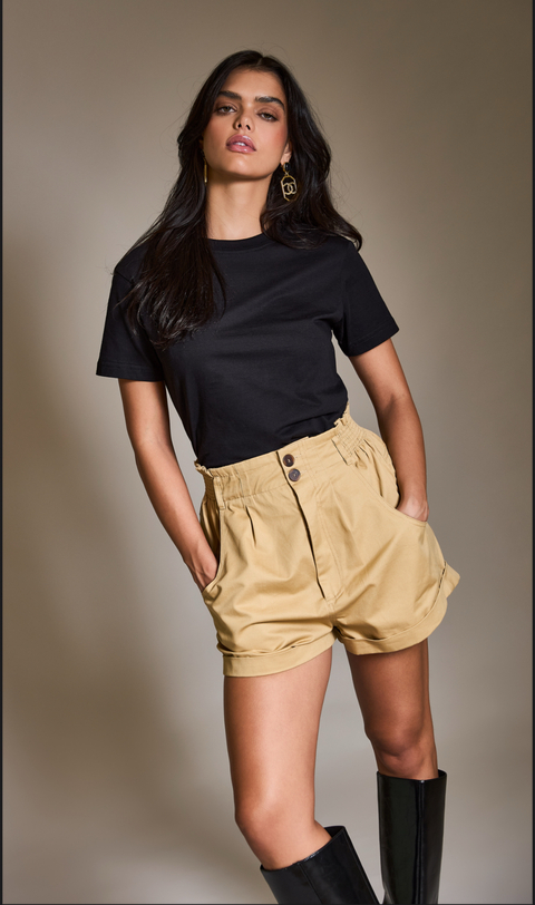 SHORT BEGE KICIA - AQUARELLA