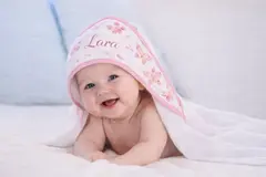 TOALHA FRALDA PERSONALIZADA COM CAPUZ