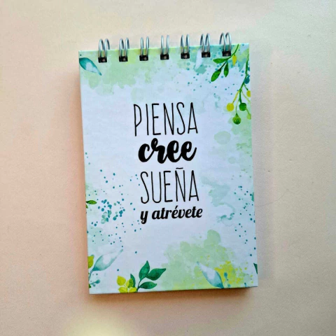 ANOTADOR A6 PAOS TAPA DURA CON ESPIRAL LISO VARIOS MODELOS - comprar online