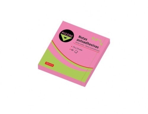 NOTA AUTOADHESIVA PIZZINI ROSA FLUOR - comprar online