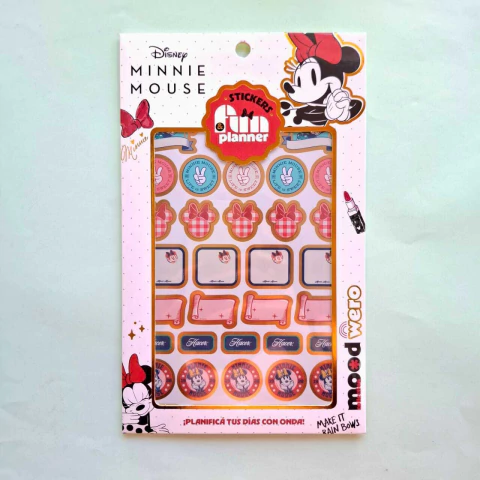 STICKERS FUN PLANNER WERO X6 PLANCHAS MINNIE MOUSE