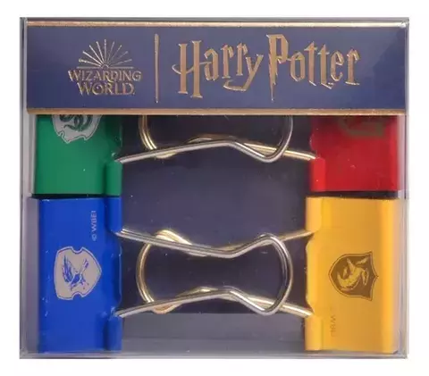 BINDER CLIPS MOOVING HARRY POTTER X 32 MM X 4 U