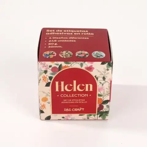 ETIQUETAS ADHESIVAS EN ROLLO IBI CRAFT HELEN COLLECTION