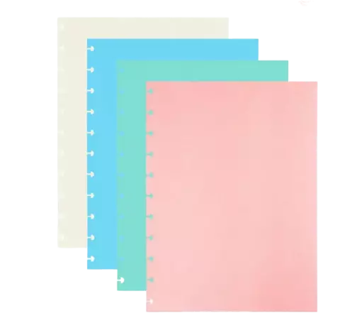 REPUESTO A4 CUADERNO INTELIGENTE HOJAS DE COLORES 50HJS
