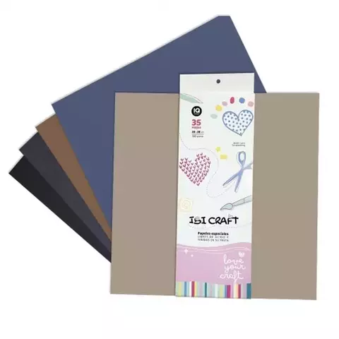 BLOCK IBI CRAFT PAPELES ESPECIALES TONOS TIERRA - comprar online