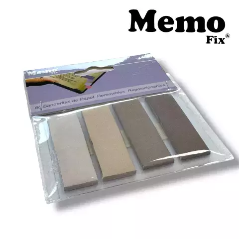 BANDERITAS MEMO FIX DE PAPEL X80U PASTEL - comprar online