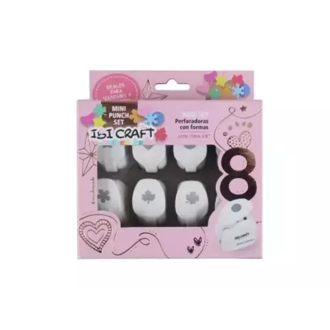 MINI SET DE PERFORADORAS CON FORMAS IBI CRAFT